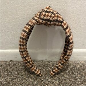 J Crew Houndstooth Knotted Headband